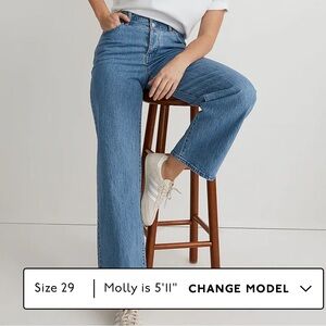 the perfect vintage wide-leg jean in harding wash: button-fly edition - MADEWELL